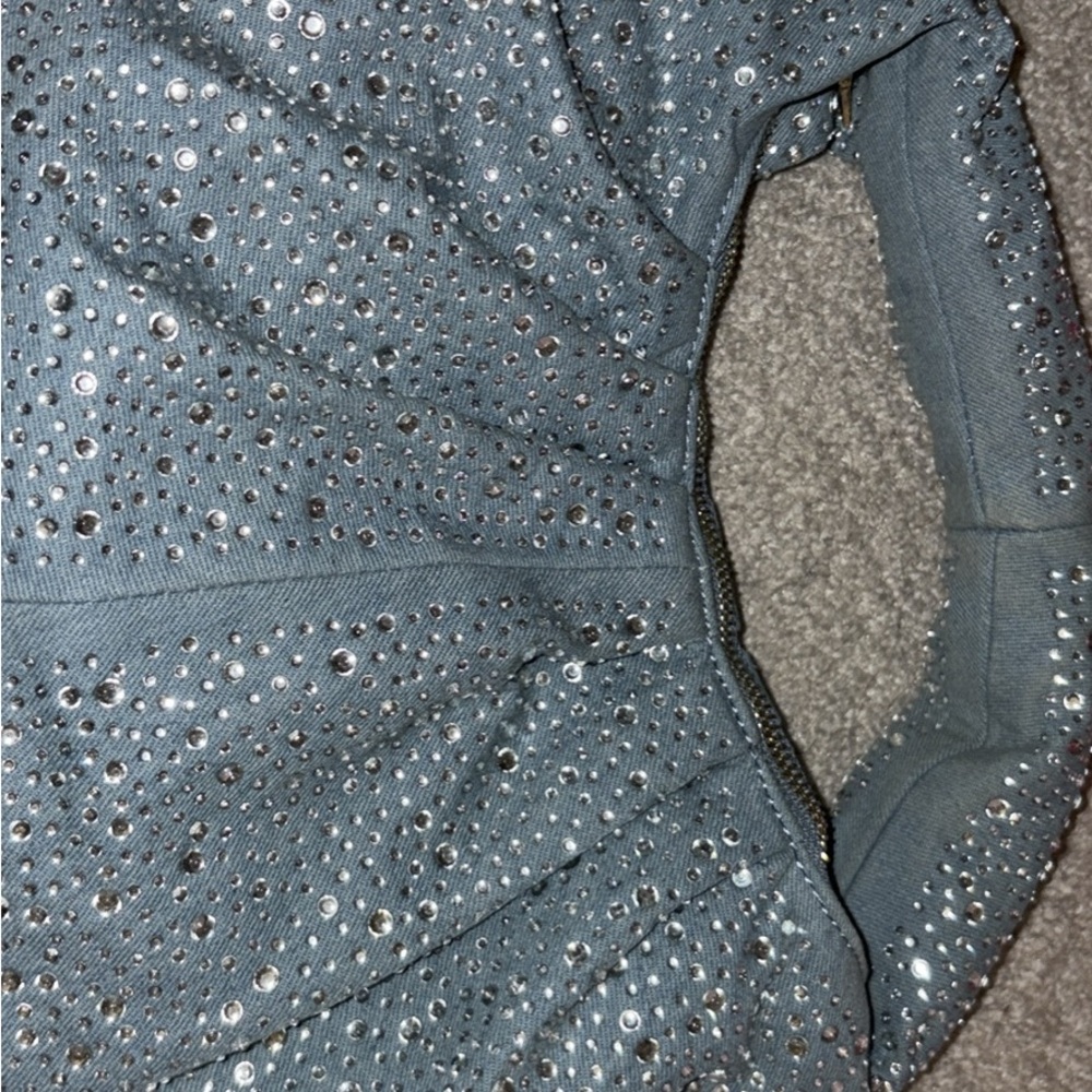 Urban Expressions Gray Crossbody Bag with Silver Accents